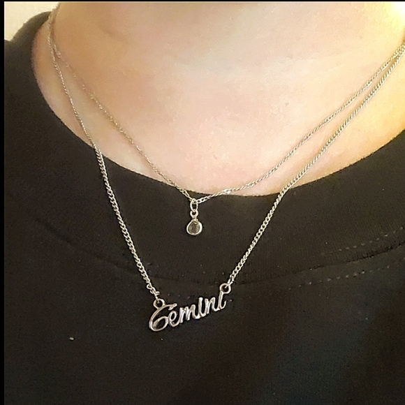 Gemini Double Layered Necklace - Picture 3 of 3